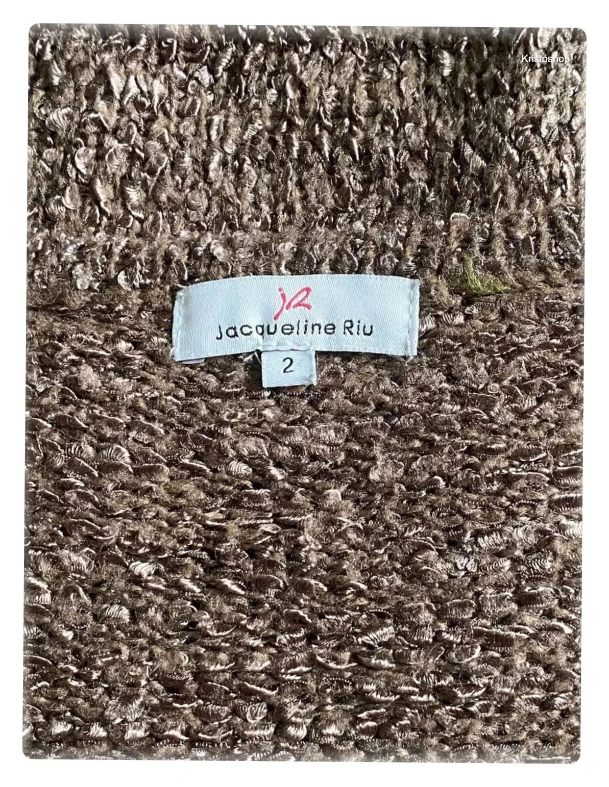 Jacqueline Riu vest marron lange mouwen Maat M – photo 6